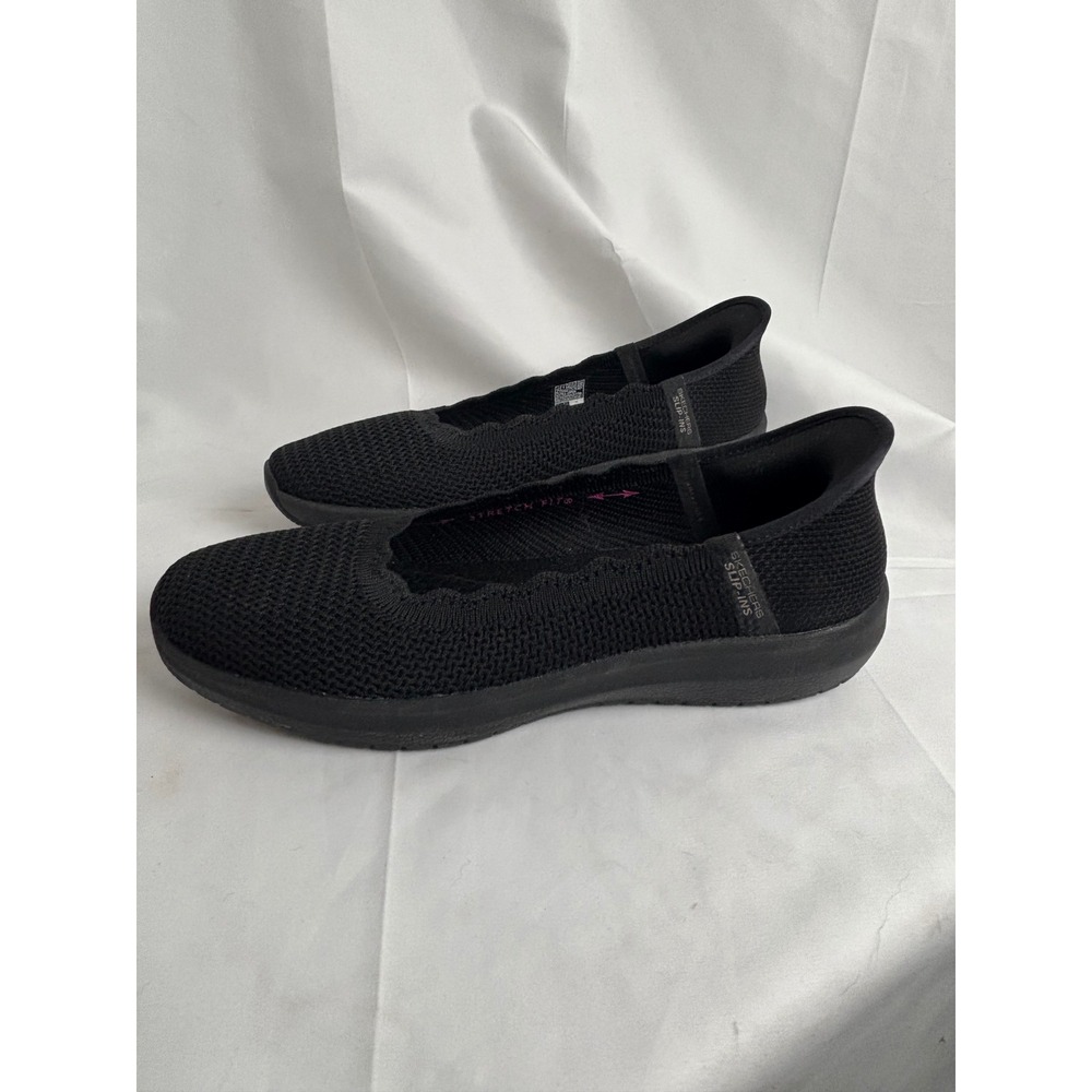 Skechers Hands Free Slip-ins Ultra Flex 3.0 Smooth Step Black‎ womens 10